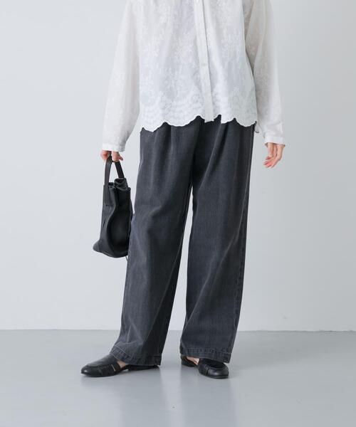 かぐれ　フェードデニムイージーパンツ 　　フリーサイズ かぐれ ジーンズ デニム デニムパンツ フェードデニムイージーパンツ