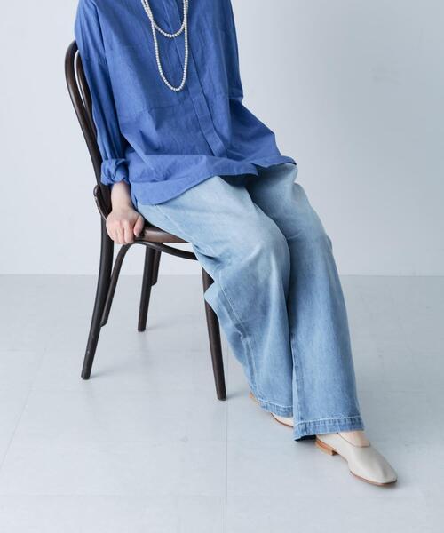 かぐれ ジーンズ デニム デニムパンツ フェードデニムイージーパンツ