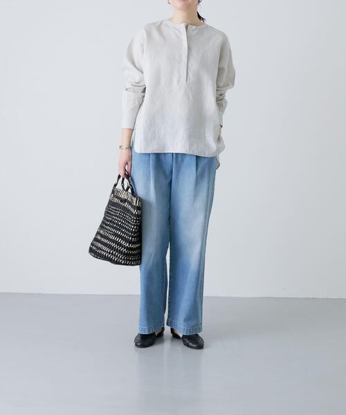 かぐれ ジーンズ デニム デニムパンツ フェードデニムイージーパンツ