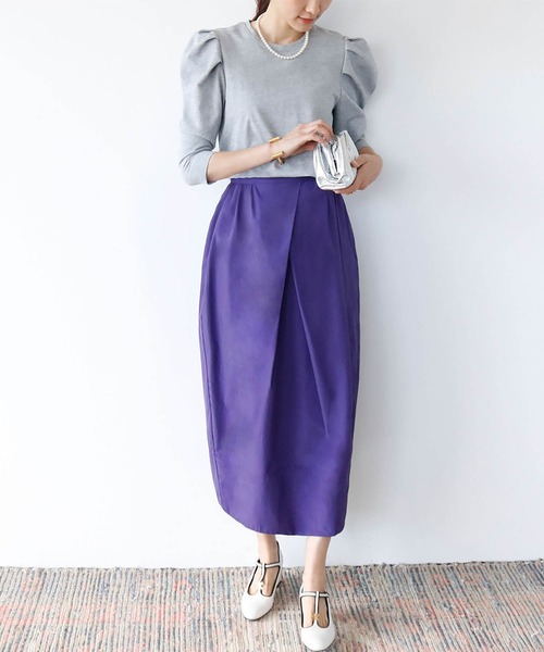 「ELFRANK」 フレアスカート FREE グリーン レディース_画像2