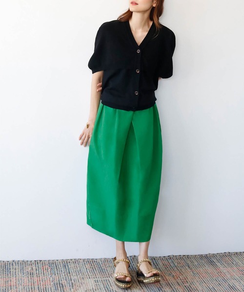 「ELFRANK」 フレアスカート FREE グリーン レディース_画像6