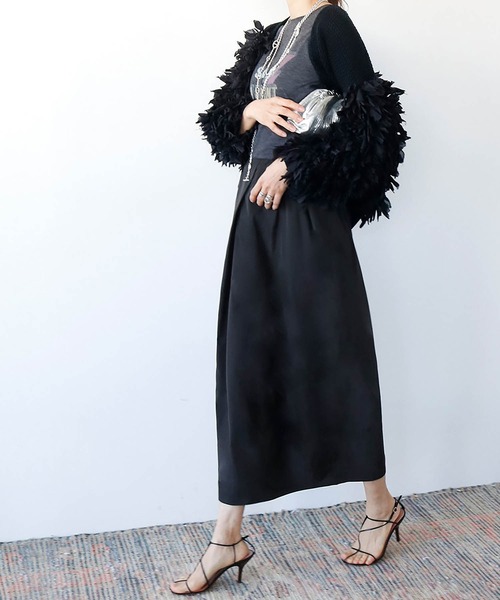 「ELFRANK」 フレアスカート FREE グリーン レディース_画像8