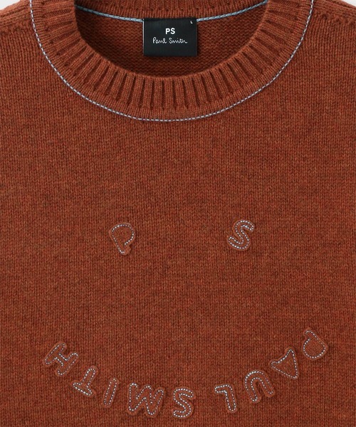 PS Paul Smith セーター ニット Happy” メリノウール クルーネック