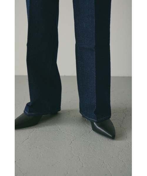 [STYLEMIXER] ботинки cut Denim брюки LARGE голубой женский 