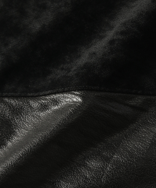 小物 kijimatakayuki LEATHER SCARF (black) KIJIMA TAKAYUKI（キジマタカユキ） マフラー LEATHER LIKE TAFFETA