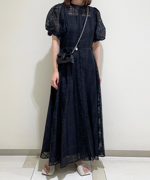 「Mila Owen」 半袖ワンピース 0 ブラック レディース_画像8