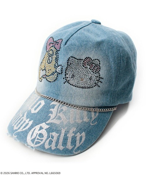 GALFY（ガルフィー） キャップ 帽子 「GALFY」キラキラデニムキャップ