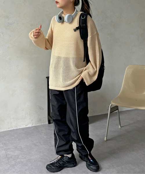 「CPCM」 長袖ニット SMALL オレンジ メンズ_画像3