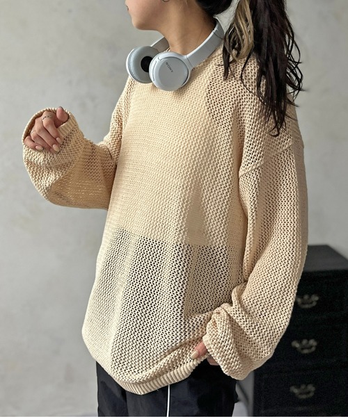 「CPCM」 長袖ニット SMALL オレンジ メンズ_画像5