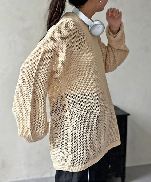 「CPCM」 長袖ニット SMALL オレンジ メンズ_画像8