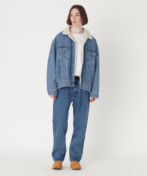 Levi's ボアデニムジャケット M インディゴブルー Levi's（リーバイス） デニムジャケット M インディゴブルー メンズ