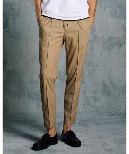 wjk スラックス smart pin-tuck slacks メンズ : ZOZOTOWN Yahoo!店