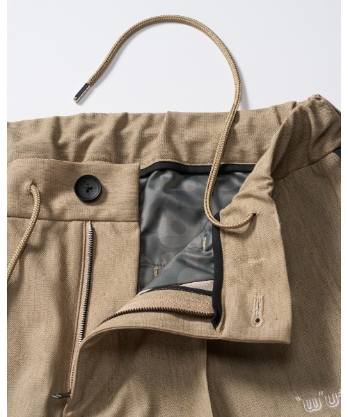 wjk スラックス smart pin-tuck slacks メンズ : ZOZOTOWN Yahoo!店