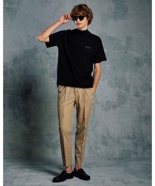 wjk スラックス smart pin-tuck slacks メンズ : ZOZOTOWN Yahoo!店