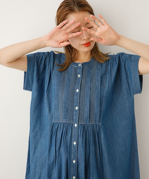 URBAN RESEARCH Sonny Label 半袖ワンピース FREE ライトインディゴ