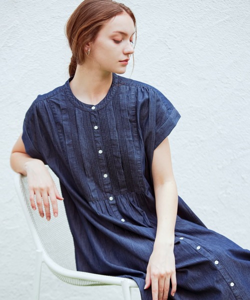 URBAN RESEARCH Sonny Label 半袖ワンピース FREE ライトインディゴ