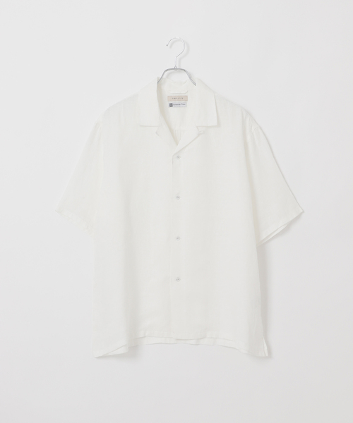 B.C STOCK（ベーセーストック） シャツ 半袖 ヨーロッパリネン100