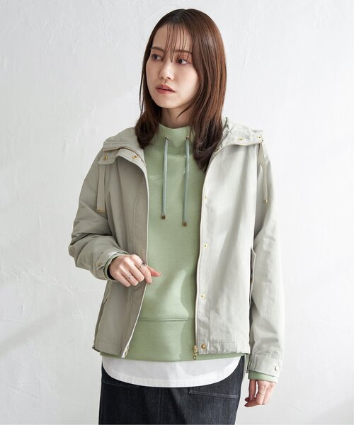 「ikka」 マウンテンパーカー L オフホワイト レディース_画像9