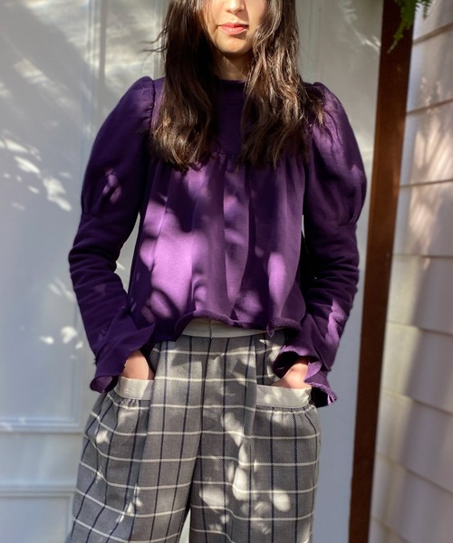 「AVIE」 スウェットカットソー 38 ブラック レディース_画像2