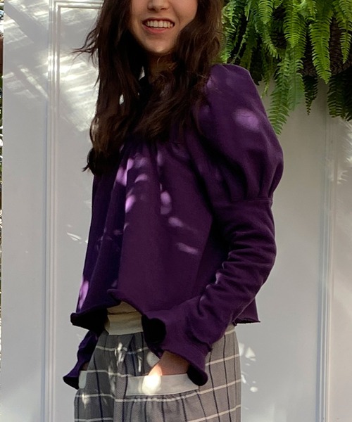 「AVIE」 スウェットカットソー 38 ブラック レディース_画像9