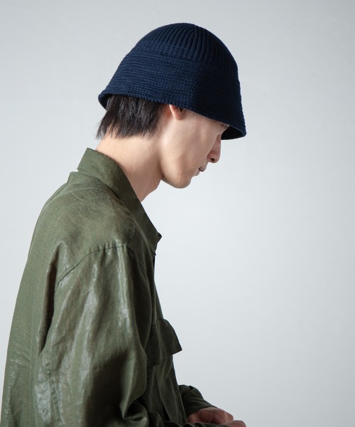 RACAL（ラカル） ニット帽 ニットキャップ メンズ Cotton Knit US NAVY