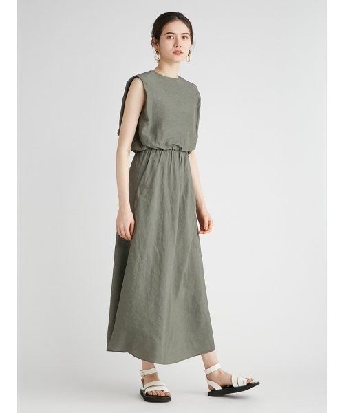 「Mila Owen」 ノースリーブワンピース 1 ネイビー レディース_画像2
