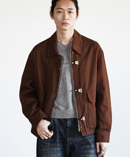 WYM LIDNM ブルゾン アウター METAL TOGGLE TWILL DECK BLOUSON メンズ