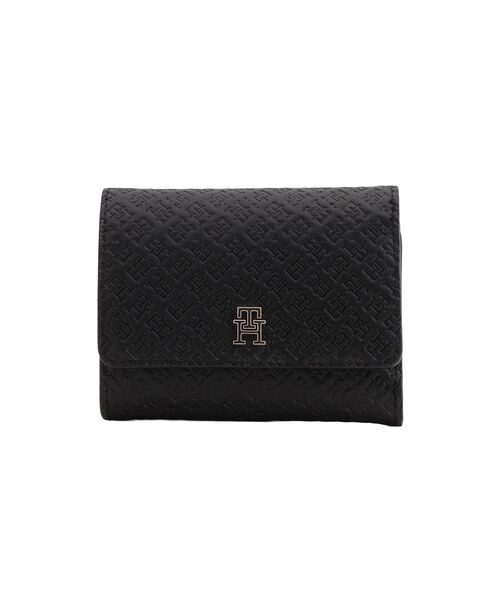 新品　  二つ折り財布　ブラック レディース　トミー TOMMY HILFIGER（トミー・ヒルフィガー） 財布 アイコンモノグラム