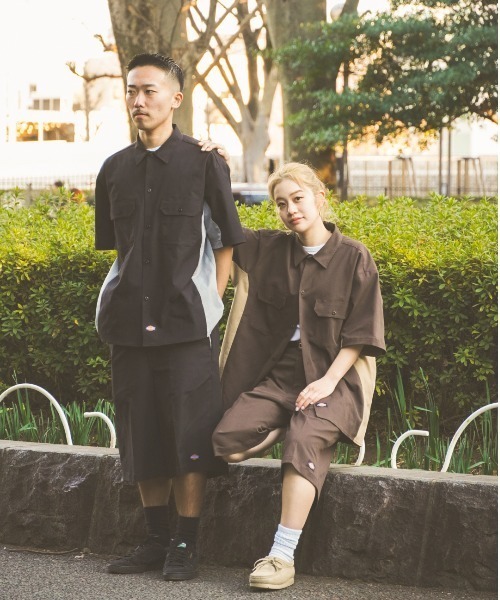 Dickies（ディッキーズ） シャツ 半袖 「別注」Dickies / バイカラー