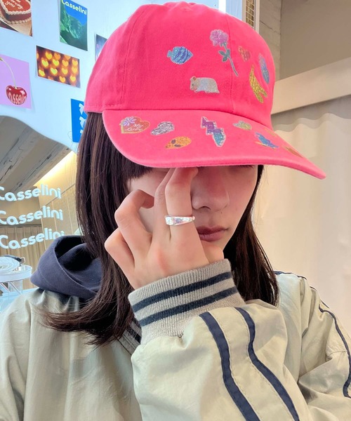 HEY!MrsROSE キャップ 帽子 HEY! Mrs ROSE(ヘイ！ミセスローズ)シール