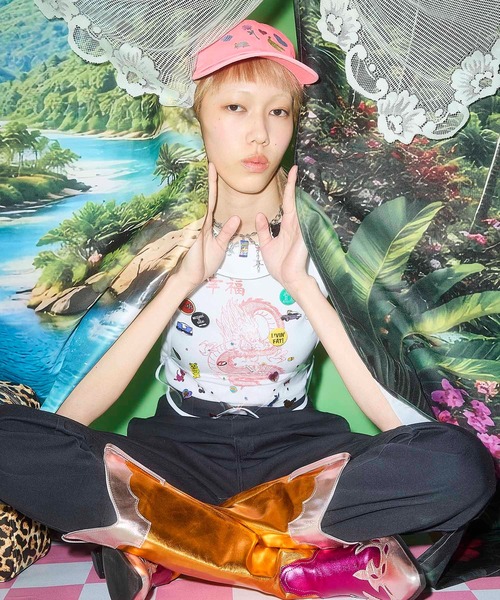 HEY!MrsROSE キャップ 帽子 HEY! Mrs ROSE(ヘイ！ミセスローズ)シール