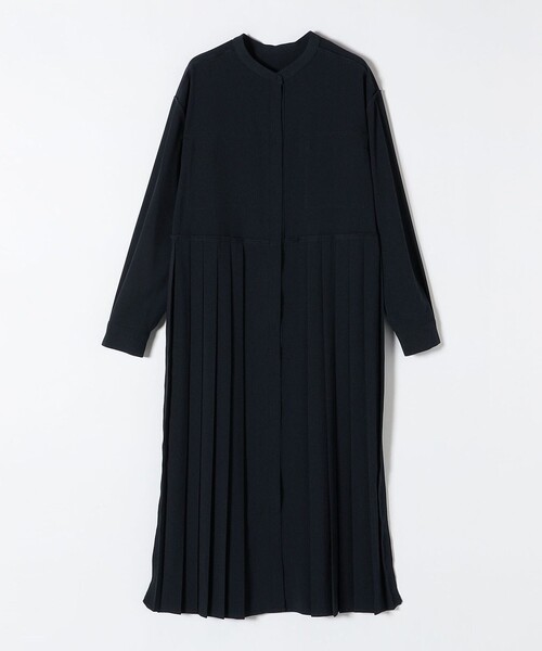 「SHIPS any」 長袖ワンピース ONE SIZE ネイビー レディース_画像9