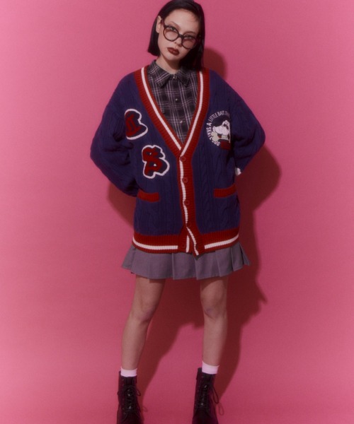 「Candy Stripper」 ニットカーディガン 2 ブラック レディース_画像3