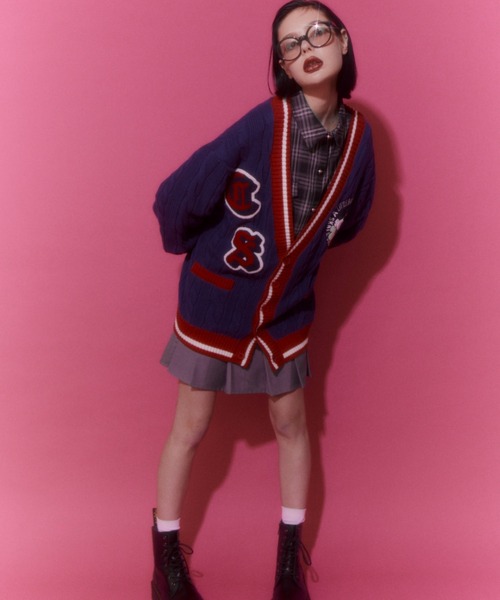 「Candy Stripper」 ニットカーディガン 2 ブラック レディース_画像4