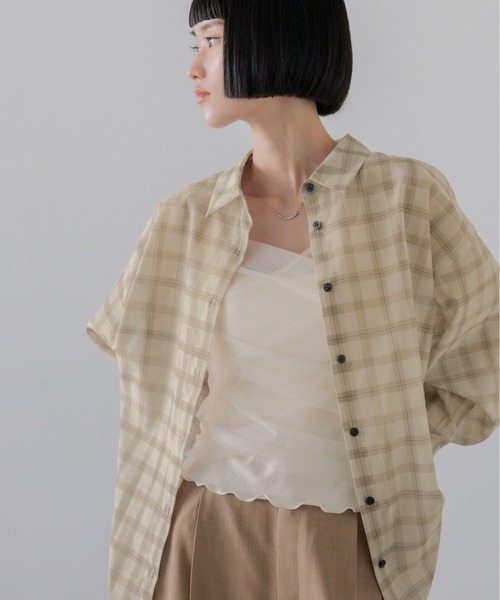 LOWRYS FARM（ローリーズファーム） ブラウス シャツ シアーシャツLS