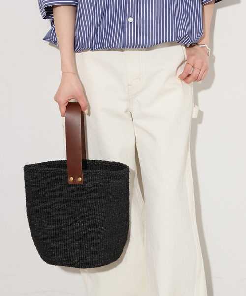 トートバッグ 「MACHAKOS /マチャコス」 レザーハンドルカゴBAG