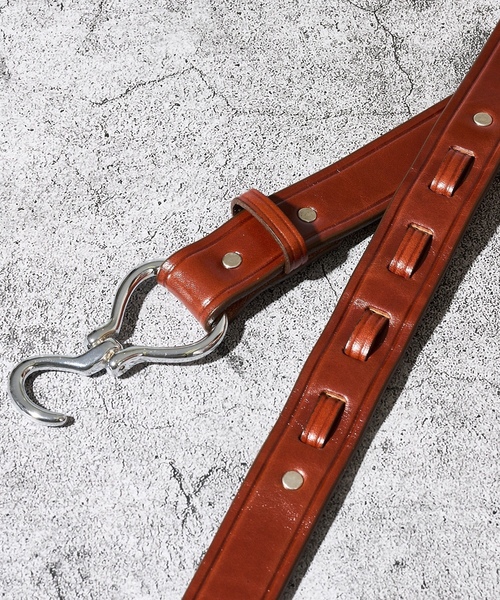 「TORY LEATHER」 ベルト 30 ブラウン メンズ_画像2