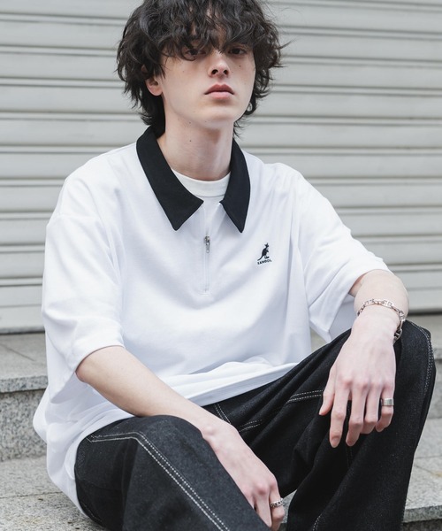 KANGOL（カンゴール） ポロシャツ 新色追加 別注コラボ 接触冷感鹿の子