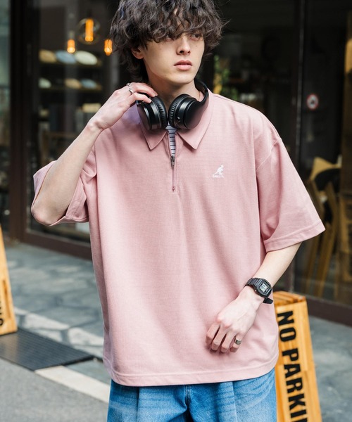 KANGOL（カンゴール） ポロシャツ 新色追加 別注コラボ 接触冷感鹿の子