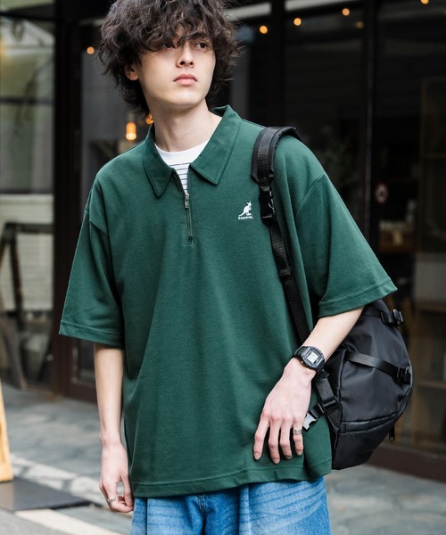 KANGOL（カンゴール） ポロシャツ 新色追加 別注コラボ 接触冷感鹿の子