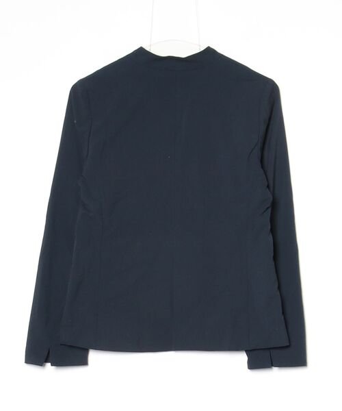 「B:MING by BEAMS」 ノーカラージャケット SMALL ネイビー レディース_画像2