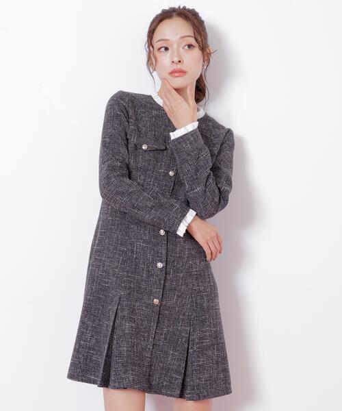 「JILL by JILL STUART」 長袖ワンピース SMALL ネイビー レディースの画像