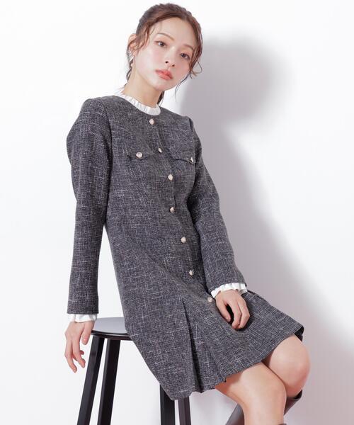 「JILL by JILL STUART」 長袖ワンピース SMALL ネイビー レディースの画像