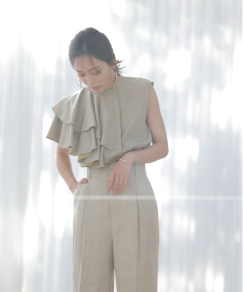 「anuans」 パンツ SMALL ホワイト レディース_画像3