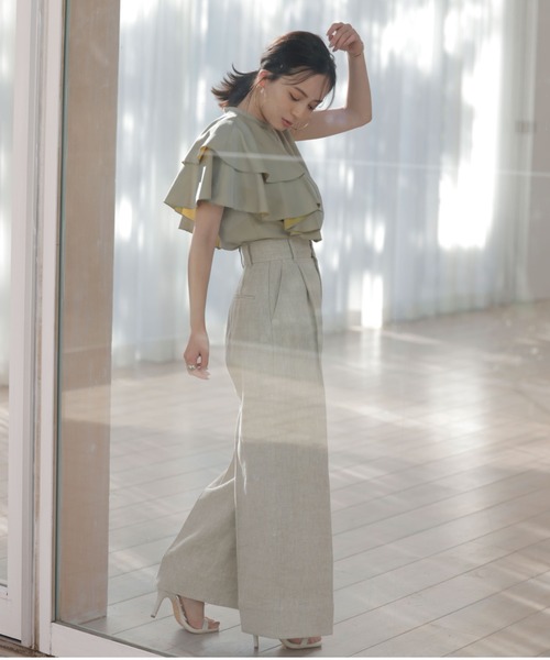 「anuans」 パンツ SMALL ホワイト レディース_画像7