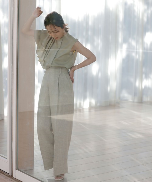 「anuans」 パンツ SMALL ホワイト レディース_画像9