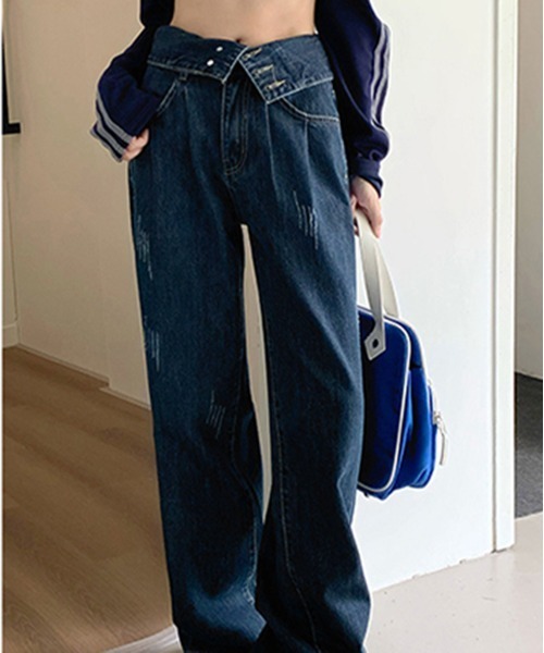 「by muni:r」 デニムパンツ MEDIUM ブルー レディース_画像3
