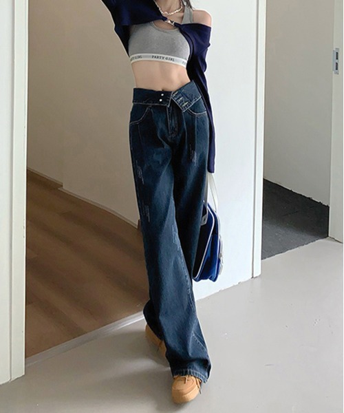 「by muni:r」 デニムパンツ MEDIUM ブルー レディース_画像4