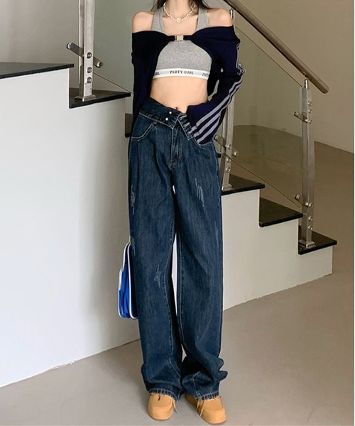 「by muni:r」 デニムパンツ MEDIUM ブルー レディース_画像5