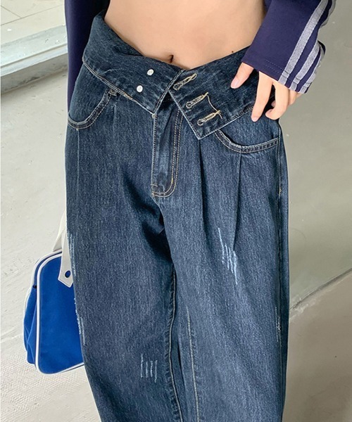 「by muni:r」 デニムパンツ MEDIUM ブルー レディース_画像6